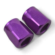 Load image into Gallery viewer, Russell Performance 2-Piece -10 AN Anodized Full Flow Swivel Hose End Sockets (Qty 2) - Purple