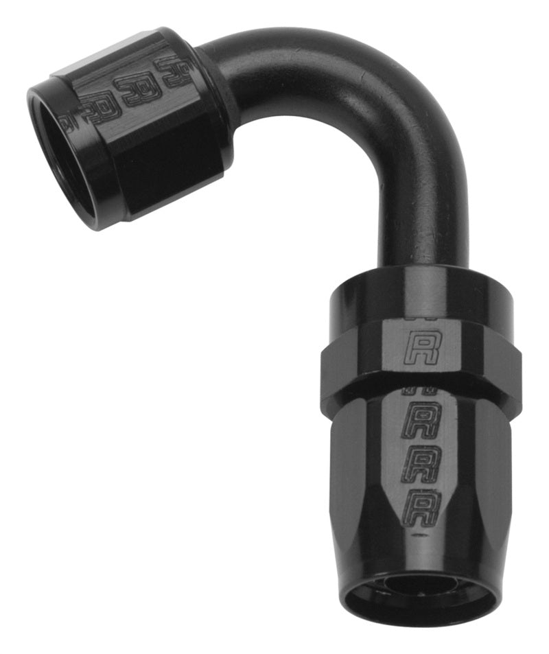 Russell Performance -12 AN Black 120 Degree Full Flow Swivel Hose End