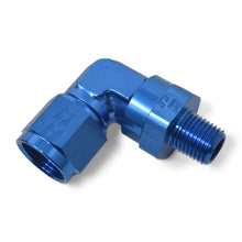 Load image into Gallery viewer, Russell Performance -8 AN 90 Degree Female to Male 1/4in Swivel NPT Fitting