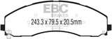 EBC 2017+ Ford F-450 Bluestuff Front Brake Pads