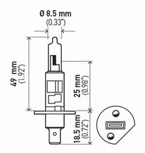 Load image into Gallery viewer, Hella Bulb H1 12V 55W P145S T25 Sb