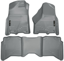 Load image into Gallery viewer, Husky Liners 2012 Dodge Ram 1500/2500/3500 Crew Cab WeatherBeater Combo Gray Floor Liners