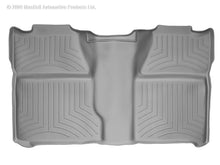 Load image into Gallery viewer, WeatherTech 07-13 Chevrolet Silverado (Excl. Hybrid) Crew Cab Rear FloorLiner - Grey