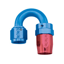 Load image into Gallery viewer, Russell Performance -8 AN Red/Blue 180 Degree Full Flow Swivel Hose End (With 3/4in Radius)