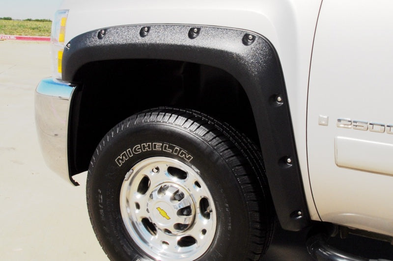 Lund 07-13 Chevy Silverado 1500 RX-Rivet Textured Elite Series Fender Flares - Black (2 Pc.)