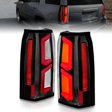 Load image into Gallery viewer, ANZO 2015-2020 Chevrolet Tahoe LED Tail Lights w/ Light Bar Black Housing Clear Lens