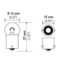 Load image into Gallery viewer, Hella Bulb 53 12V 2W 1CP BA9s G3.5