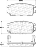 StopTech 91-93 Mitsubishi 3000GT Street Performance Rear Brake Pads