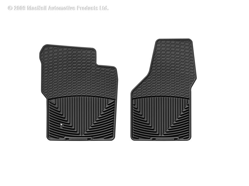 WeatherTech 99-07 Ford F250 Super Duty Crew Front Rubber Mats - Black