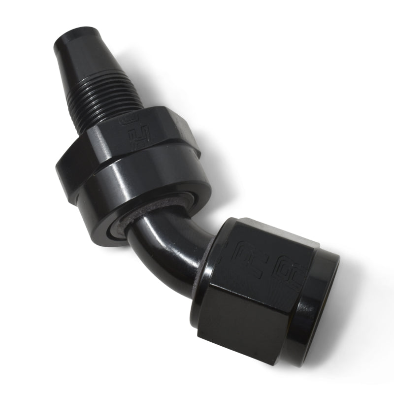 Russell Performance -10 AN 45 Degree Hose End Without Socket - Black