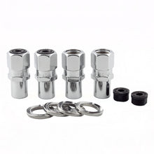 Load image into Gallery viewer, McGard Hex Lug Nut (Drag Racing Reg. Shank) M12X1.5 / 13/16 Hex / 1.86in. Length (4-Pack) - Chrome