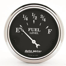 Load image into Gallery viewer, AutoMeter Gauge Fuel Level 2-1/16in. 0 Ohm(e) to 90 Ohm(f) Elec Old Tyme Black