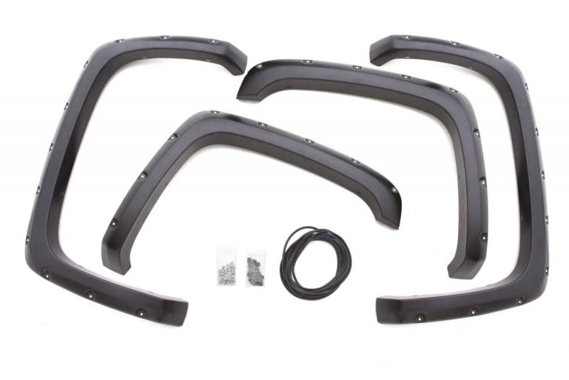 Lund 07-13 Toyota Tundra RX-Rivet Style Smooth Elite Series Fender Flares - Black (4 Pc.)