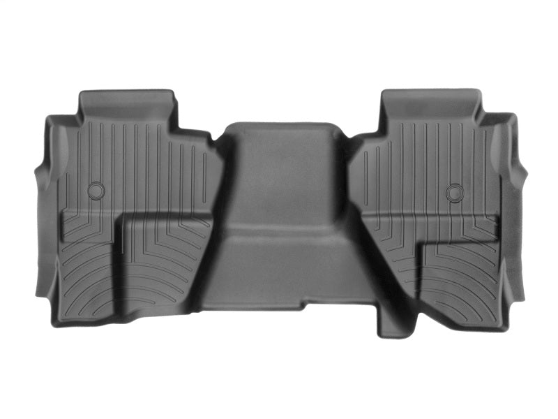 WeatherTech 2014+ GMC Sierra/Sierra Denali 1500 Rear FloorLiner - Black (Vinyl Floors/Double Cab)