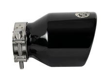 Load image into Gallery viewer, aFe MACH Force-Xp 409 SS Clamp-On Exhaust Tip 2.5in. Inlet / 4in. Outlet / 6in. L - Black