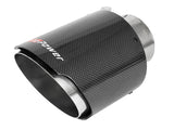 aFe MACH Force-Xp 304 SS Clamp-On Exhaust Tip 2.5in. Inlet / 4.5in. Outlet / 7in. L - Carbon Fiber