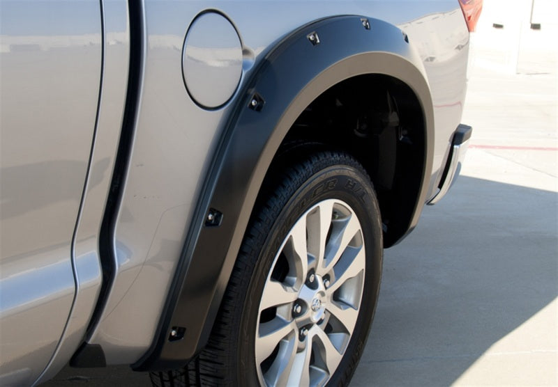 Lund 07-13 Toyota Tundra RX-Rivet Style Smooth Elite Series Fender Flares - Black (4 Pc.)