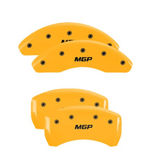 Load image into Gallery viewer, MGP 4 Caliper Covers Engraved Front &amp; Rear MGP Yellow Finish Black Characters 2004 Saturn Ion