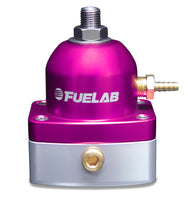 Load image into Gallery viewer, Fuelab 525 EFI Adjustable FPR In-Line Large Seat 25-90 PSI (1) -6AN In (1) -6AN Return - Purple