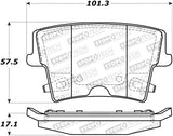 StopTech Sport Brake Pads w/Shims and Hardware - Front