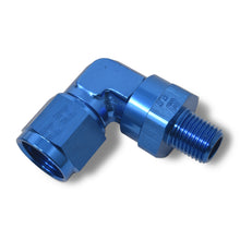 Load image into Gallery viewer, Russell Performance -8 AN 90 Degree Female to Male 1/2in Swivel NPT Fitting