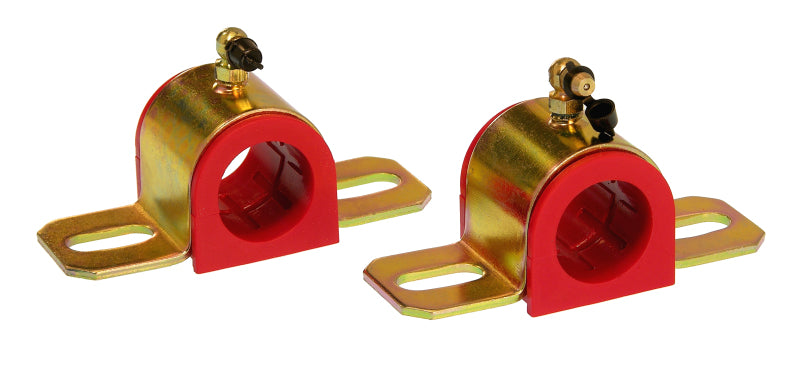 Prothane Universal 90 Deg Greasable Sway Bar Bushings - 30MM - Type B Bracket - Red