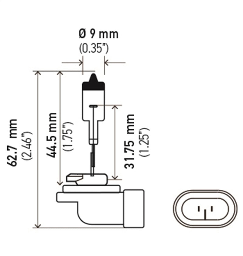 Hella Bulb 896 12V 37.5W PGJ13 T3.25