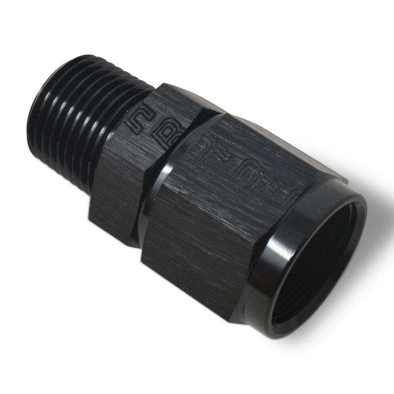 Russell Performance -6 AN Straight Female to 1/8in Male NPT Fitting (Black)