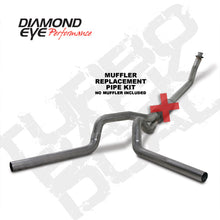 Load image into Gallery viewer, Diamond Eye KIT 4in TB MFLR RPLCMENT PIPE DUAL SS: 94-02 DODGE CUMMINS 5.9L