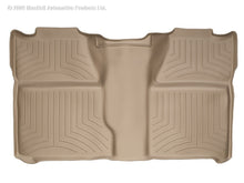 Load image into Gallery viewer, WeatherTech 07-13 Chevrolet Silverado Crew Cab Rear FloorLiner - Tan