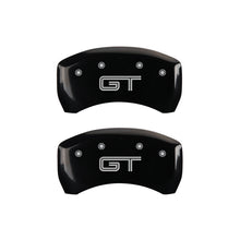 Load image into Gallery viewer, MGP Rear set 2 Caliper Covers Engraved Rear S197/GT Black finish silver ch