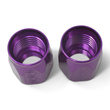 Load image into Gallery viewer, Russell Performance 2-Piece -10 AN Anodized Full Flow Swivel Hose End Sockets (Qty 2) - Purple