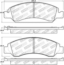 Load image into Gallery viewer, StopTech 08-17 Cadillac Escalade Street Performance Front Brake Pads