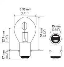 Load image into Gallery viewer, Hella Bulb 6245 12V 45/40W Ba20D B11 S2