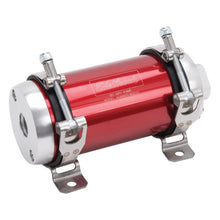 Load image into Gallery viewer, Edelbrock Fuel Pump Electric Quiet-Flo EFI 80 GPH -10 In -10 Out Red/Clear
