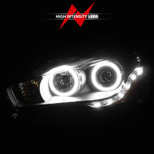 Load image into Gallery viewer, ANZO 2008-2015 Mitsubishi Lancer Projector Headlights w/ Halo Black (CCFL)