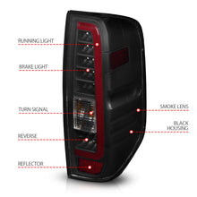 Load image into Gallery viewer, ANZO 2005-2021 Nissan Frontier LED Taillights Black Housing/Smoke Lens