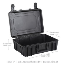 Load image into Gallery viewer, Go Rhino XVenture Gear Hard Case - Medium 18in. / Lockable / IP67 / Automatic Air Valve - Tex. Black