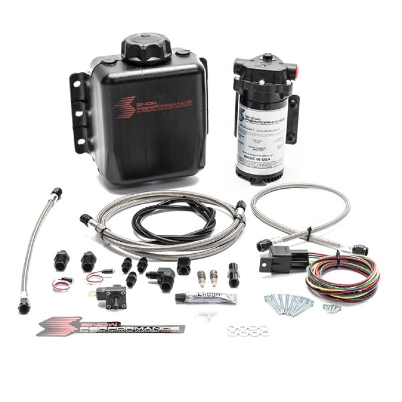 Snow Performance Stg 1 Boost Cooler Water Injection Kit TD (w/SS Braided Line & 4AN Fittings)