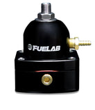 Fuelab 545 EFI Adjustable Mini FPR In-Line 90-125 PSI (1) -6AN In (1) -6AN Return - Black