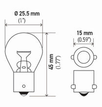 Load image into Gallery viewer, Hella Bulb 12V 21W Ba15S S8 Amber (2)