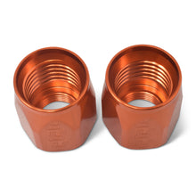 Load image into Gallery viewer, Russell Performance 2-Piece -8 AN Anodized Full Flow Swivel Hose End Sockets (Qty 2) - Orange