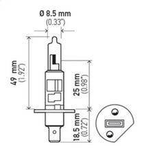 Load image into Gallery viewer, Hella Bulb H1 12V 55W P14.5s T2.5 LONGLIFE