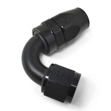 Load image into Gallery viewer, Russell Performance -8 AN Black 120 Degree Full Flow Swivel Hose End