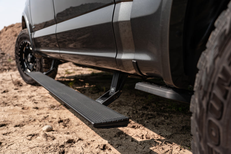 AMP Research 2019 Chevy Silverado 1500 Crew PowerStep Xtreme - Black (Incl OEM Style Illumination) AJ-USA, Inc