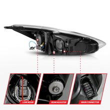 Load image into Gallery viewer, ANZO 15-18 Ford Focus Projector Headlights - w/ Light Bar Switchback Black Housing AJ-USA, Inc