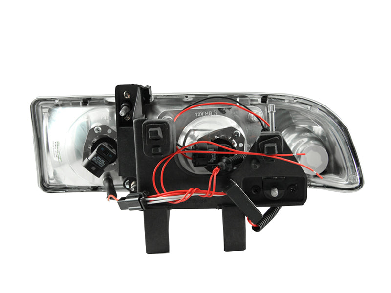 ANZO 1998-2005 Chevrolet S-10 Projector Headlights w/ Halo Black AJ-USA, Inc