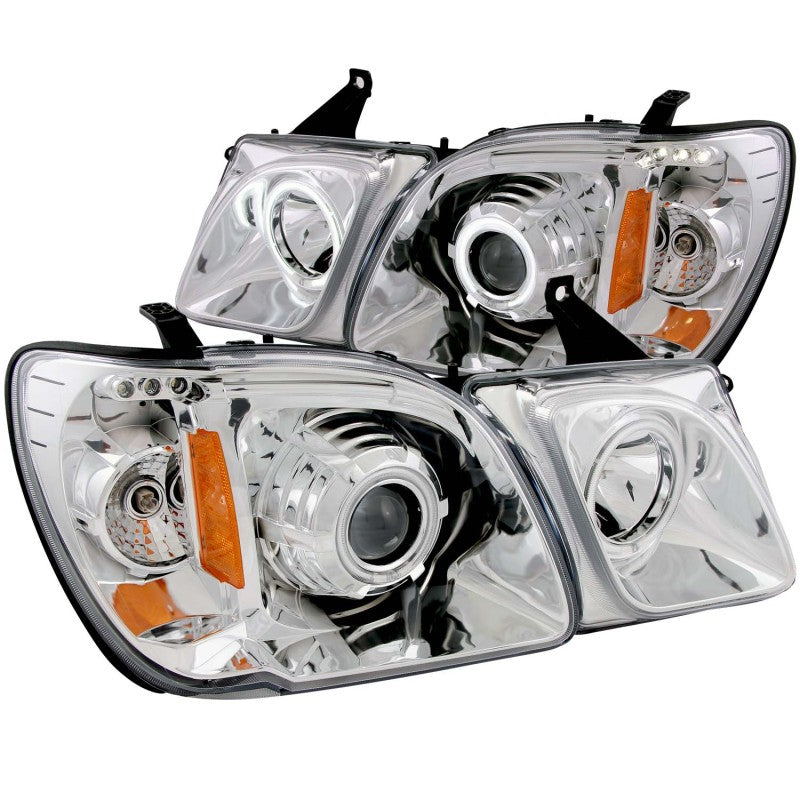 ANZO 1998-2007 Lexus Lx470 Projector Headlights w/ Halo Chrome (CCFL) AJ-USA, Inc