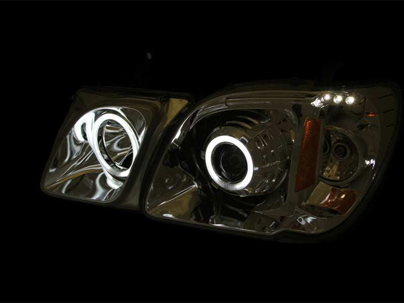 ANZO 1998-2007 Lexus Lx470 Projector Headlights w/ Halo Chrome (CCFL) AJ-USA, Inc