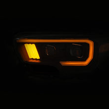 Load image into Gallery viewer, ANZO 2016-2017 Toyota Tacoma Projector Headlights w/ Plank Style Switchback Black w/ Amber w/ DRL AJ-USA, Inc